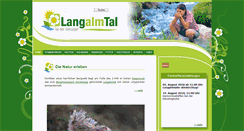 Desktop Screenshot of langalmtal.at